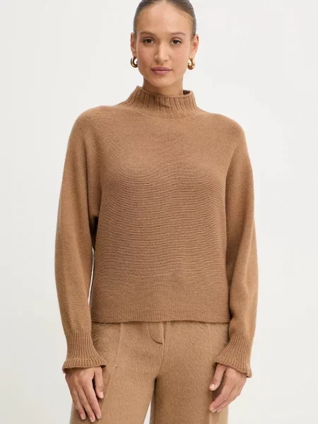 Twinset pulover din amestec de lână maro