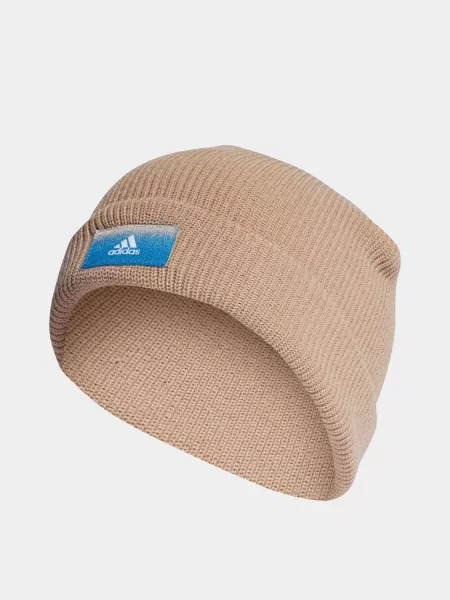 Шапка Adidas бежевая