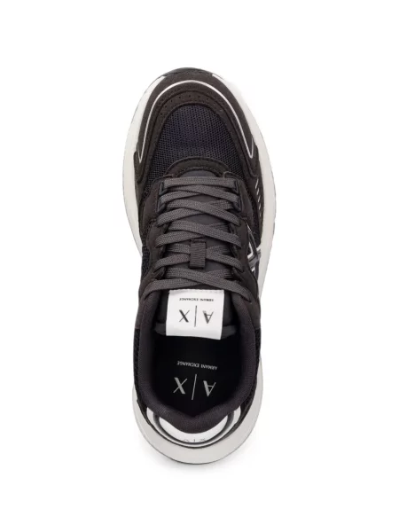 Sneakerși Armani Exchange cu autograf gri