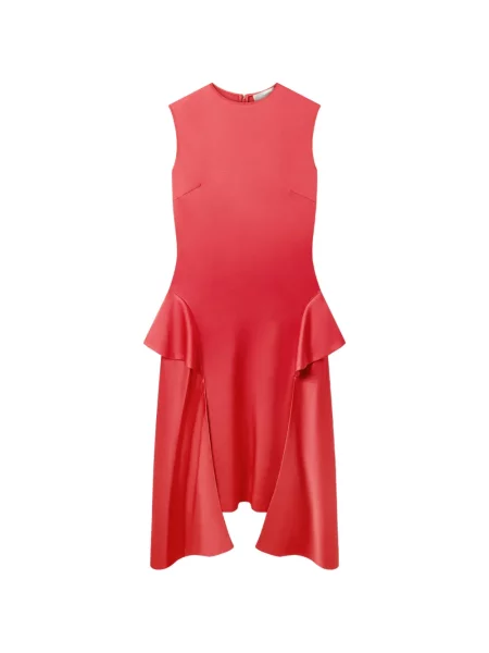 Rochie Stella Mccartney cu volane asimetrică roșu