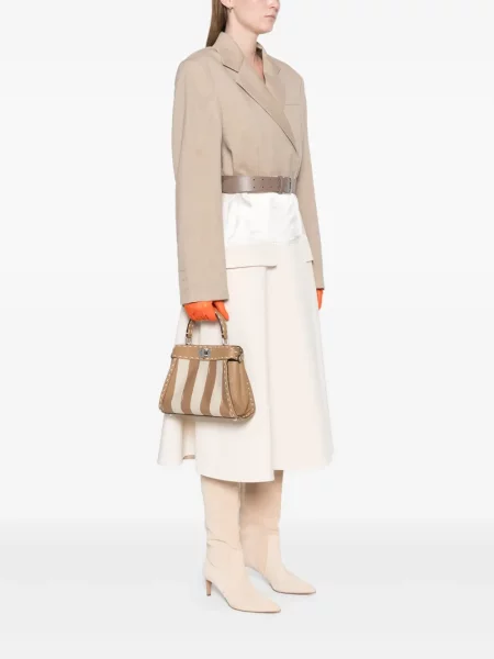 Geantă shopper Fendi maro
