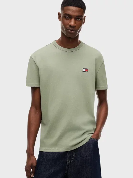 Футболка Tommy Jeans оливкова