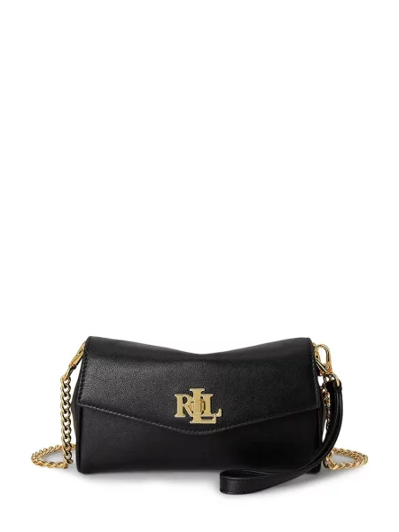 Geanta crossbody Lauren Ralph Lauren din piele negru