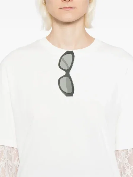Tricou Ground Zero cu imagine alb