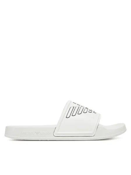 Papuci Emporio Armani alb