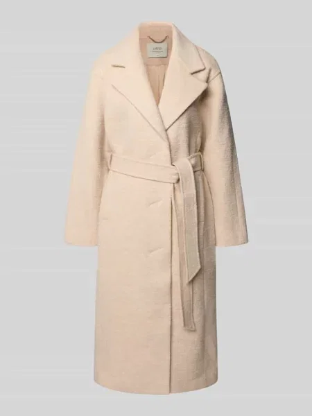 Płaszcz wełniany z połami Lanius biały