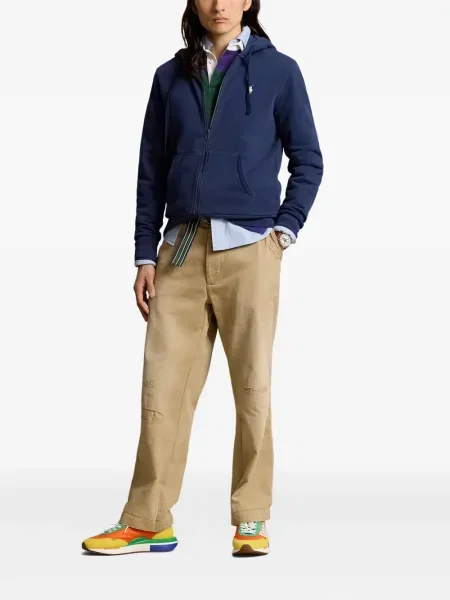Кожени чорапи Polo Ralph Lauren с отворена пета с пейсли десен бяло