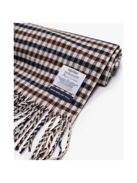 Szal Aquascutum wełniana w kratę