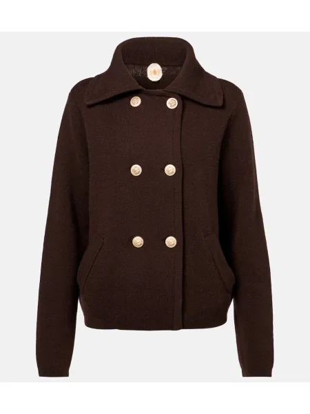 Sacou Jardin Des Orangers de lână verde