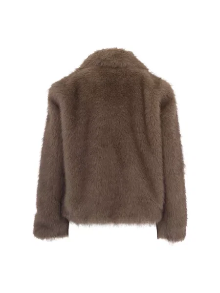 Kurtka Max Mara Studio z owczej skóry brązowa