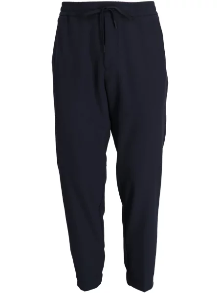 Pantaloni Boss cu broderie albastru