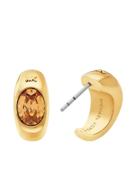Cercei Michael Kors de cristal auriu