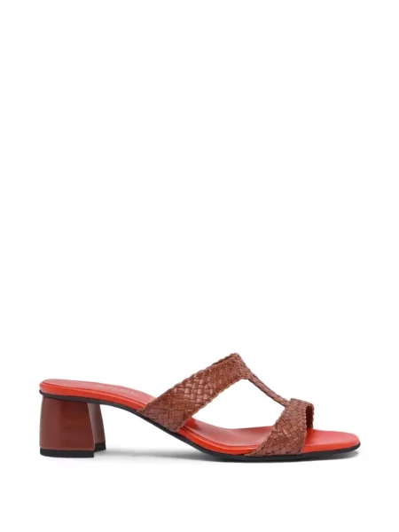 Papuci tip mules Carel Paris din piele maro