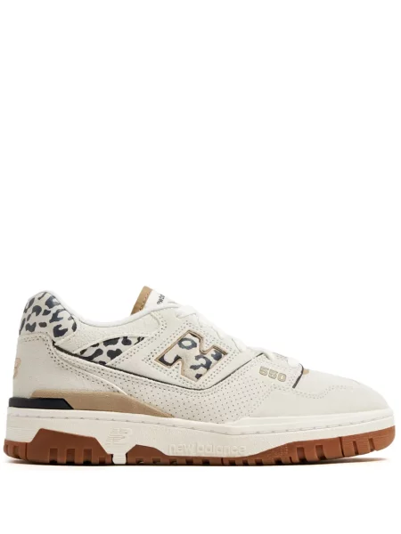 Tenisice New Balance 550 s vezicama od brušene kože s leopard uzorkom bijela