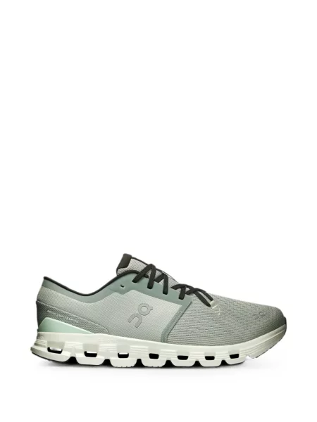 Sneakerși On cu șireturi din dantelă verde
