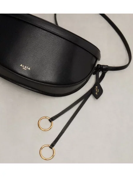 Geanta de piele Alaïa din piele negru