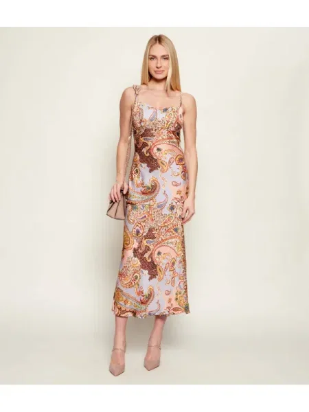 GUESS De satin rochie TULLIA portocaliu