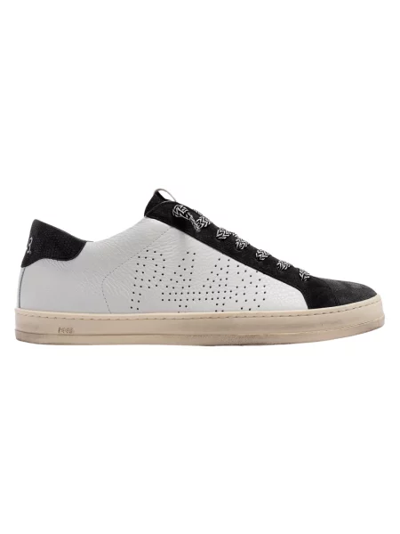 Sneakersy P448 skórzane czarne