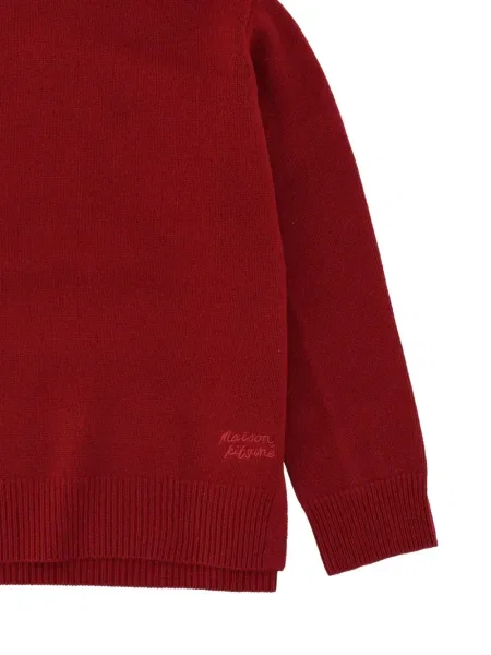 Pulover Maison Kitsune roșu