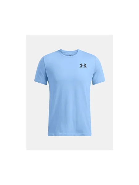 Tricou Under Armour cu autograf albastru