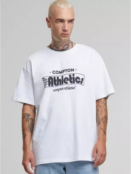 Tricou sport Mister Tee alb