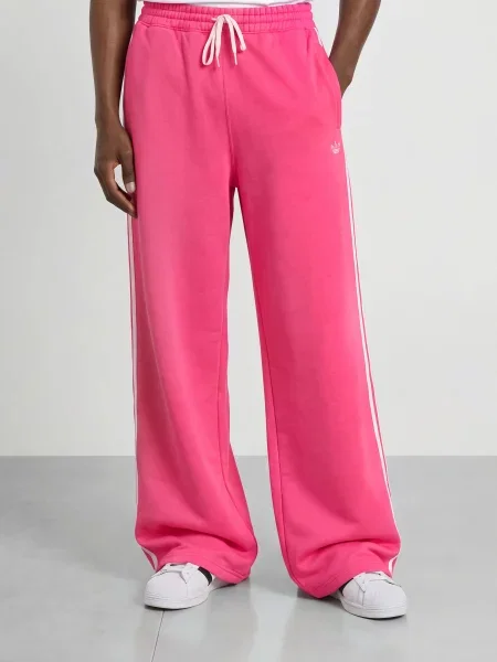 Adidas Originals Tepláky Adisignature 3 Stripes S Galonovými Pruhy růžová bílá