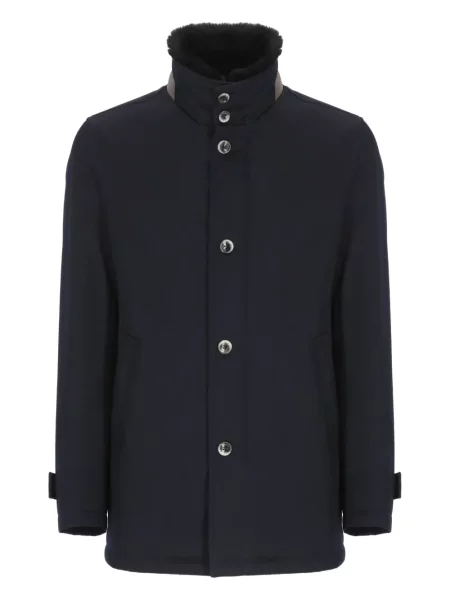 Palton Herno de lână albastru