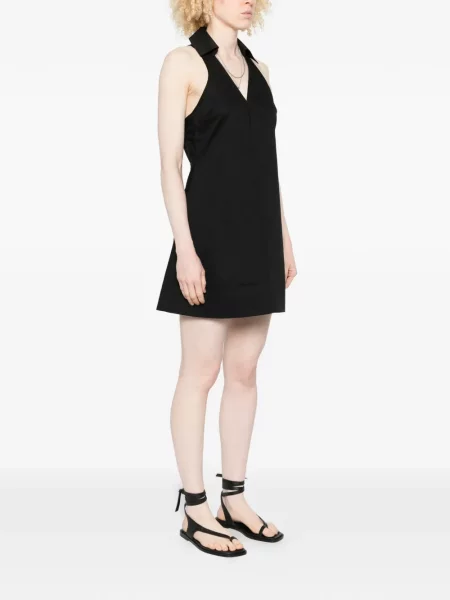 Rochie mini Patrizia Pepe cu decolteu în V negru