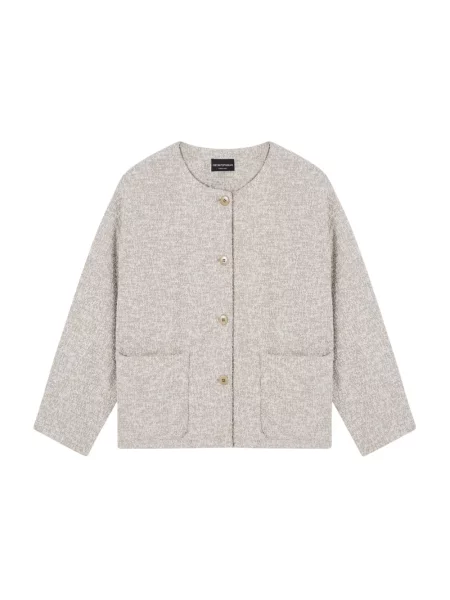 Marynarka Emporio Armani z dżerseju beżowa