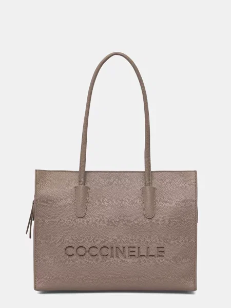 Coccinelle Geantă de umăr gri taupe maro