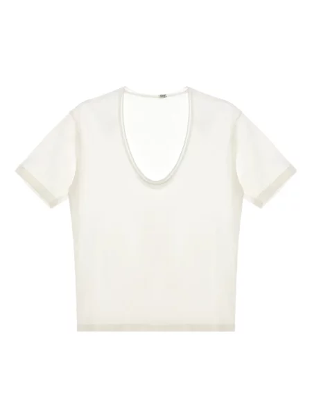 Tricou Toteme scurt alb