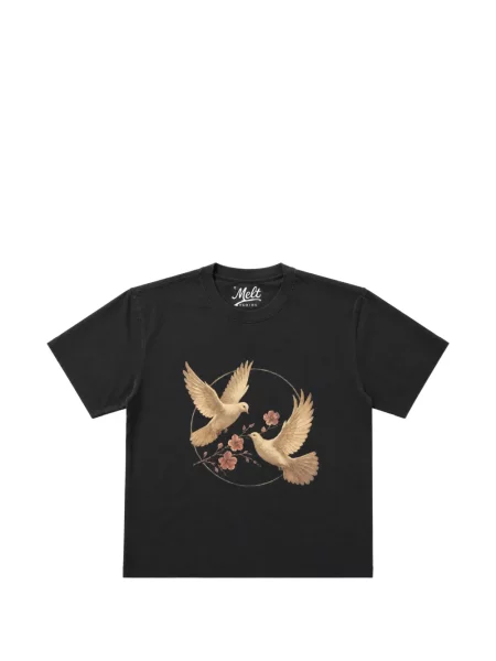 Tricou Melt cu imagine negru