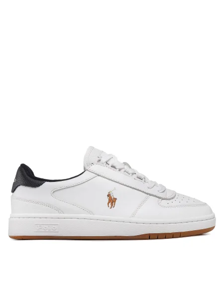 Кожени маратонки Polo Ralph Lauren Polo Crt бяло
