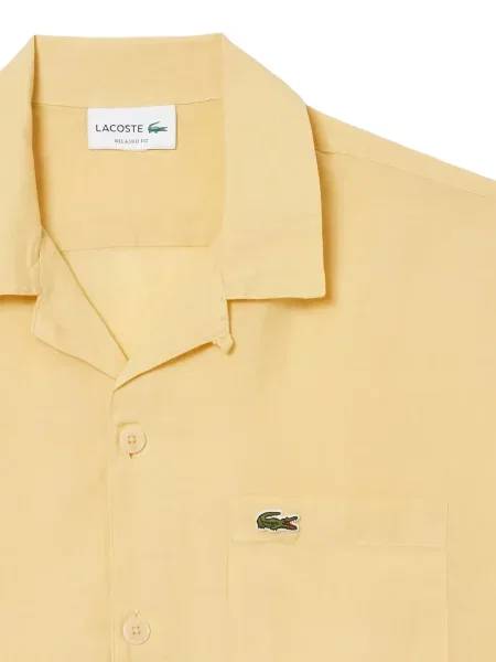 Cămașă Lacoste scurtă galben