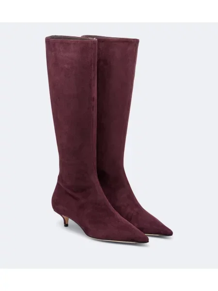 Cizme Jimmy Choo din piele de căprioară violet