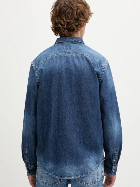 Tommy Jeans koszula jeansowa niebieska