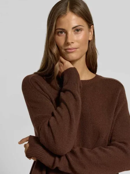 Sweter z dzianiny z domieszką kaszmiru Luisa Cerano