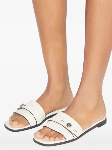 Sandale Tory Burch fără toc alb