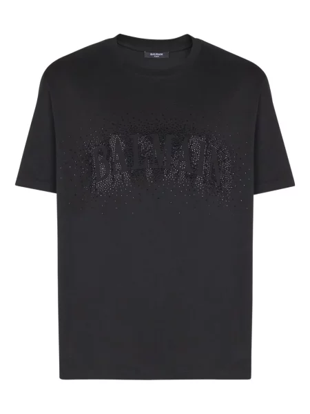 Tricou Balmain de cristal negru