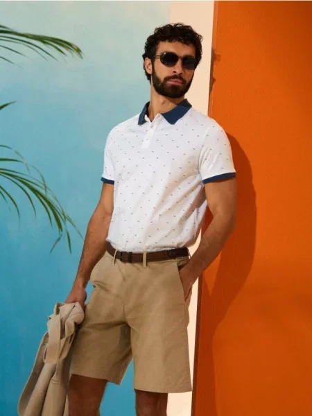 Sinsay koszulka polo biały