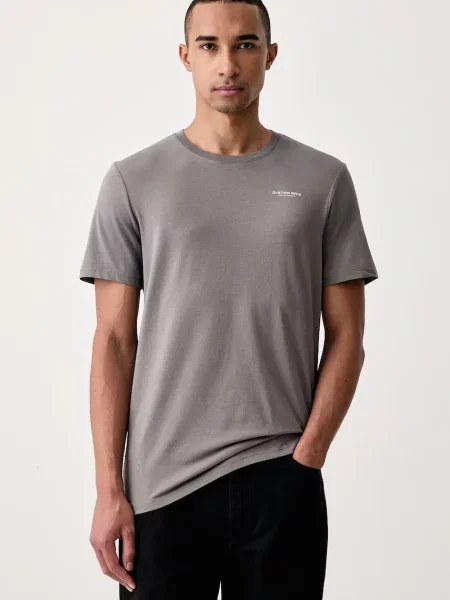 G-Star T-shirt z Slim base szara