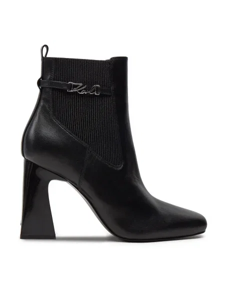 Členková obuv KARL LAGERFELD čierna