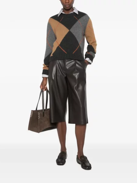 Pulover Beyou cu model argyle gri
