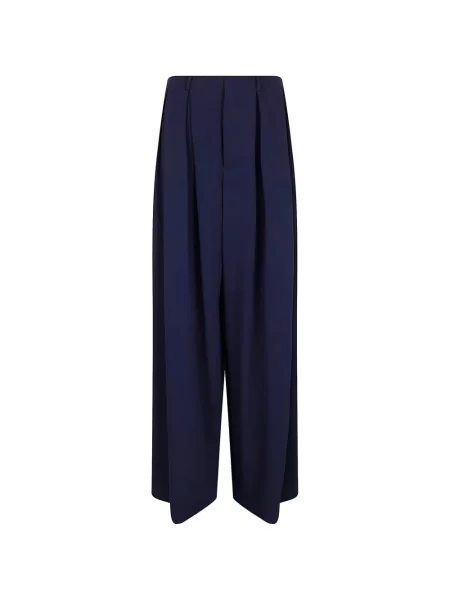 Široké plisované džínové šortky Polo Ralph Lauren s výšivkou červené