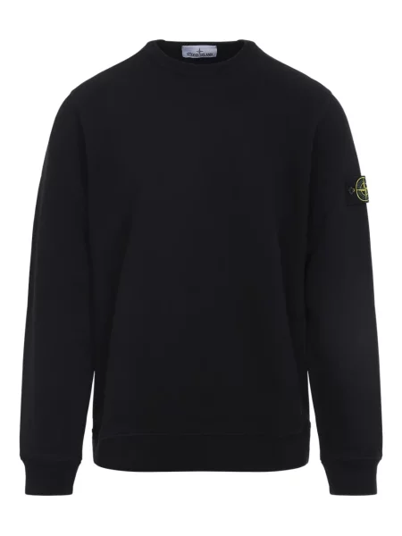 Hanorac crewneck Stone Island cu strasuri negru