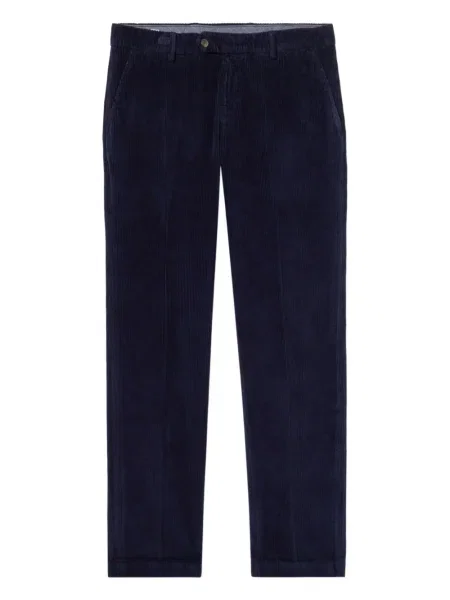Pantaloni chino Brooks Brothers de catifea cord albastru