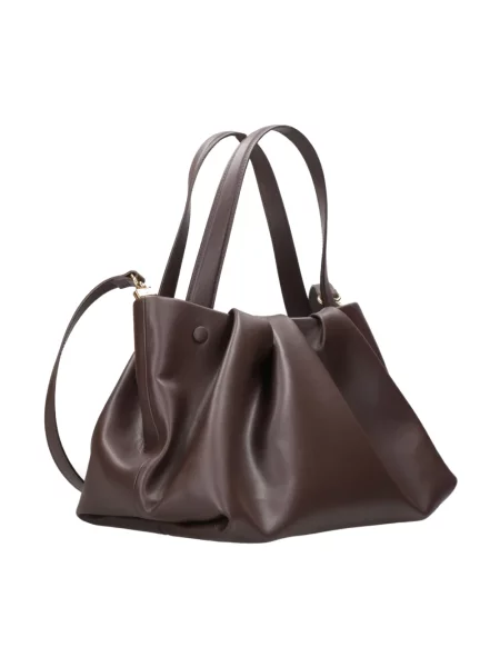 THEMOIRè Torebki Kobieta ONE SIZE Skóra Bios Micro brązowy