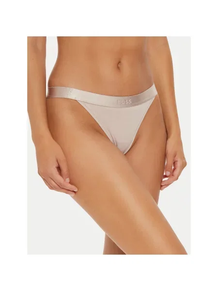 Стринги Boss бежевые