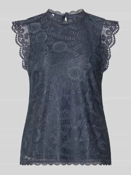Top Pieces z nadrukiem niebieski