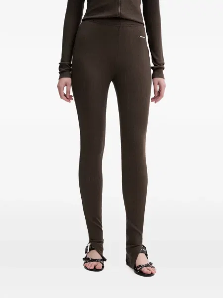 Leggings La Mania tricotate maro